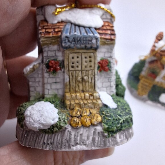 Apothecary Barber Shop & Bakery Christmas Village‎ Ornament 2” Made In Taiwan - Picture 2 of 8